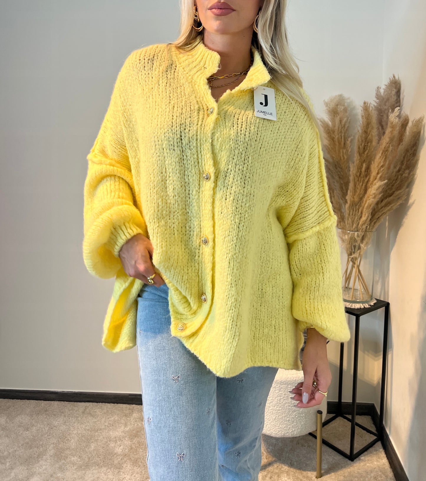 Ellie knit vest - yellow