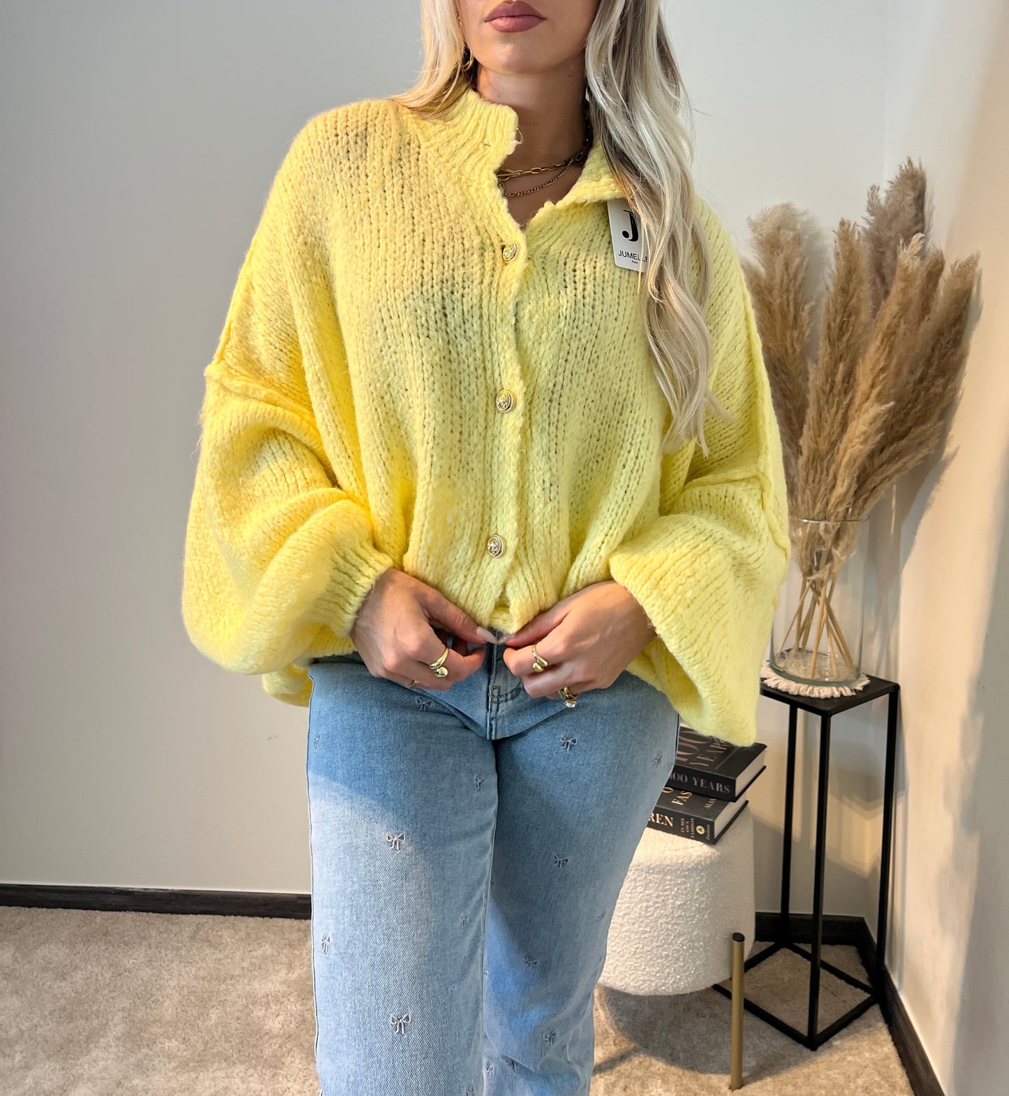 Ellie knit vest - yellow