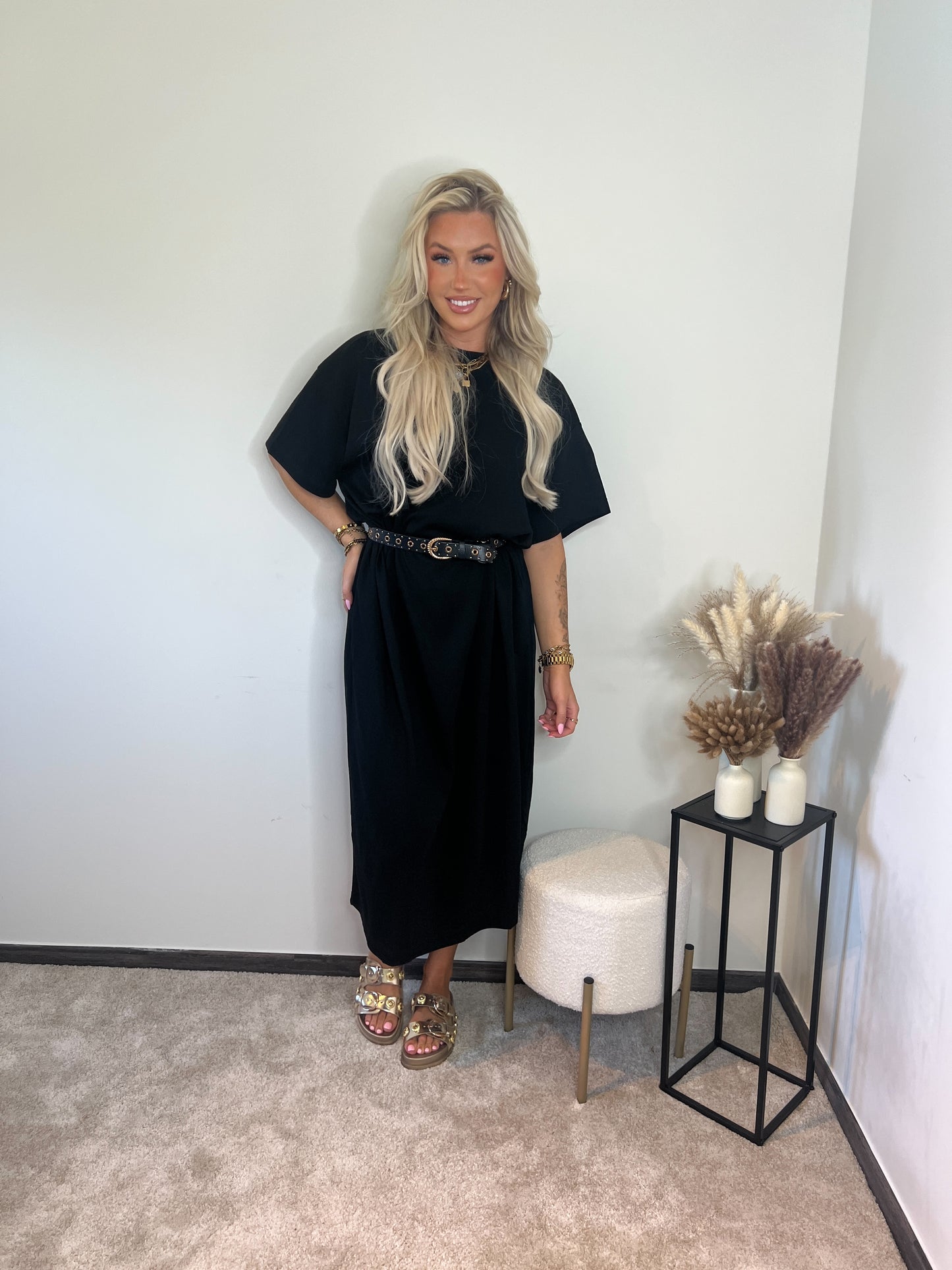 T-shirt dress- black