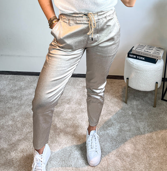 Shimmer pants - gold