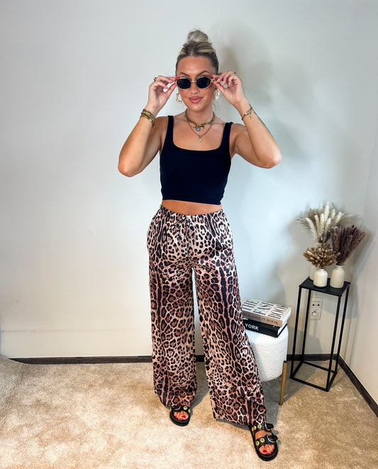 Satin leo pants